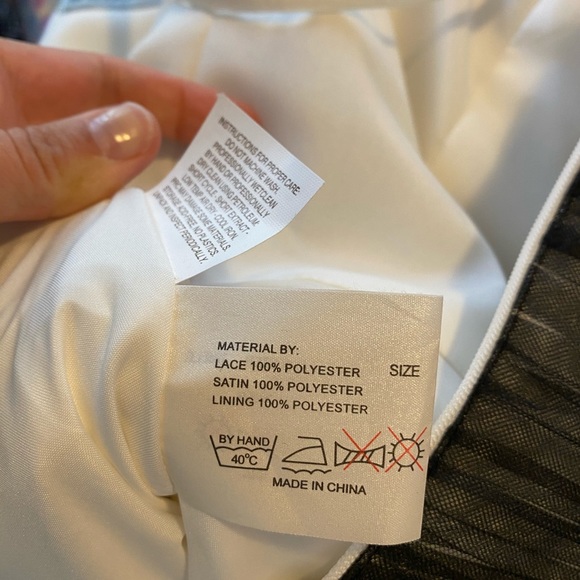 Impression Bridal Black and White Layer Dress - Picture 7 of 7